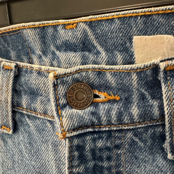 VINTAGE LEVI's 517 ORANGE TAB JEANS | DISTRESSED | 32x29 | 7 BELT LOOPS | 80's - Picture 6 of 14